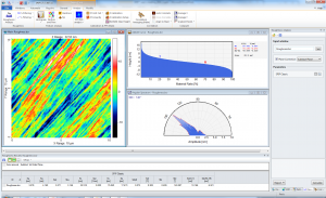 AFM image and roughness analysis of the inner surface of a Polystyrene box.